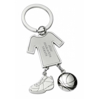 Atslēgu piekariņš "Basketbols", ar Jūsu iegravētu tekstu