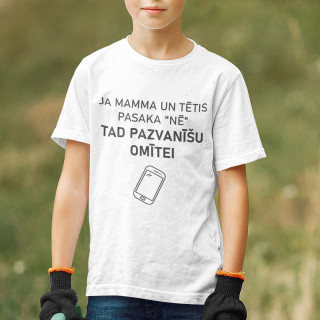 Bērnu t-krekls "Pazvanīšu omei"