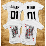 T-kreklu komplekts "King & Queen" ar apduku abās pusēs