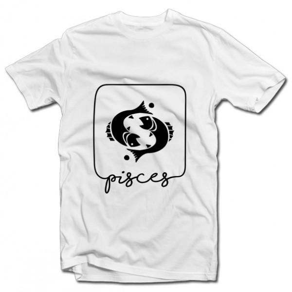 T-krekls ar zodiaka zīmi "Zivs"
