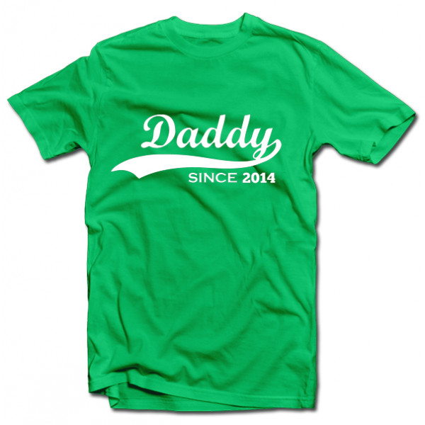 T-krekls "Daddy since" ar datumu pēc Jūsu izvēles
