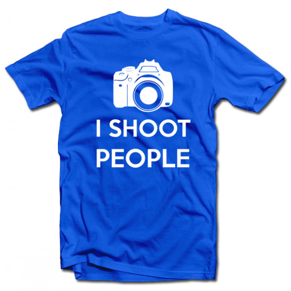 T-krekls "I shoot people"