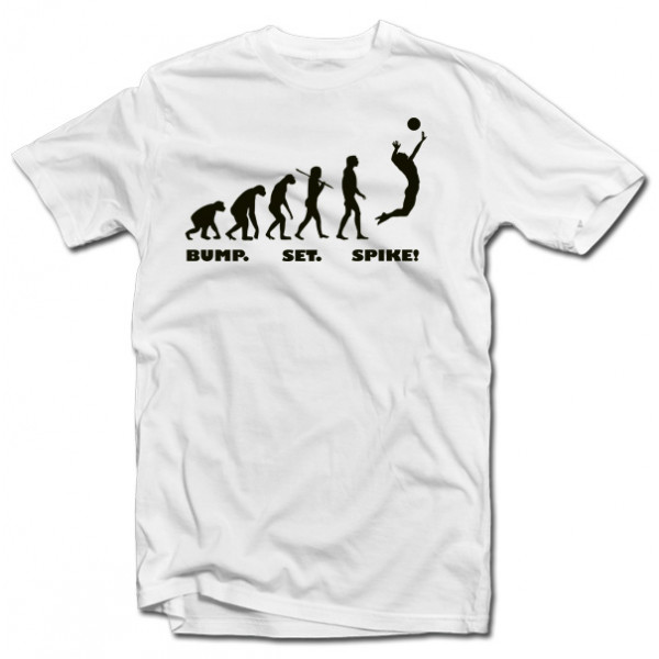 T-krekls "Volejbolista evolūcija"