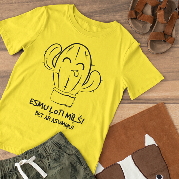 Bērnu t-krekls "Mīļš ar asumiņu"