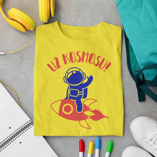 Bērnu t-krekls "Uz kosmosu"
