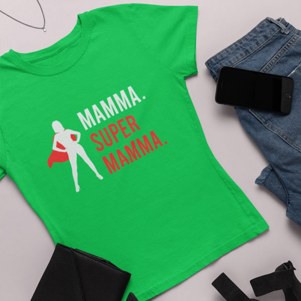 Sieviešu T-krekls "Super mamma"