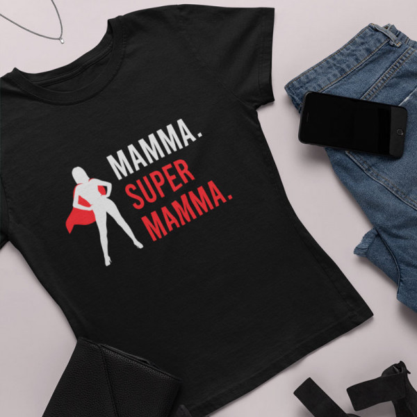 Sieviešu T-krekls "Super mamma"