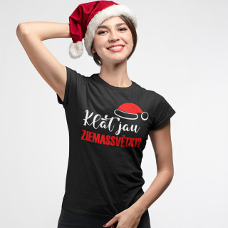 Sieviešu t-krekls "Klāt jau Ziemassvētki"