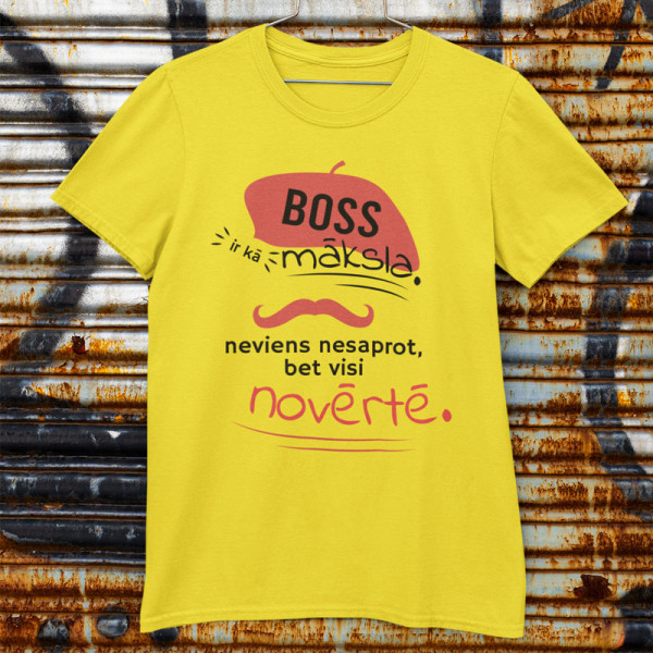 T-krekls "Boss kā māksla"