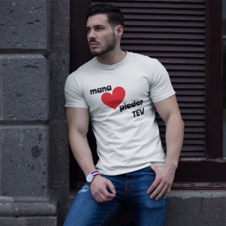 T-krekls "Mana sirds pieder Tev"