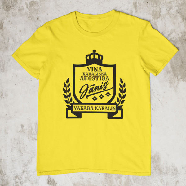 T-krekls "Viņa karaliskā augstība Jānis"