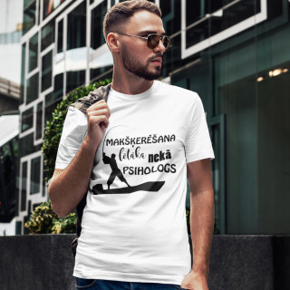 T-krekls "Makšķerēšana ir lētāka par psihologu"