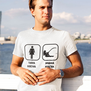 T-krekls "Makšķernieka sieva"