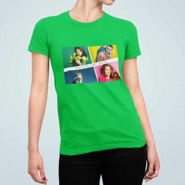 Sieviešu T-krekls ar Jūsu attēlu