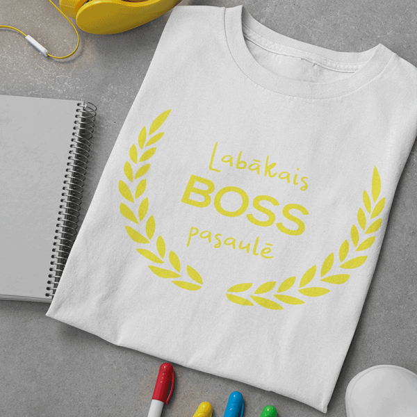 T-krekls "Labākais boss pasaulē"