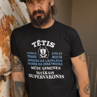 T-krekls "Viņš ir supervaronis"