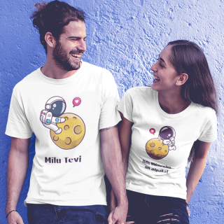 T-kreklu komplekts "Mīlu līdz Mēnesim un atpakaļ"
