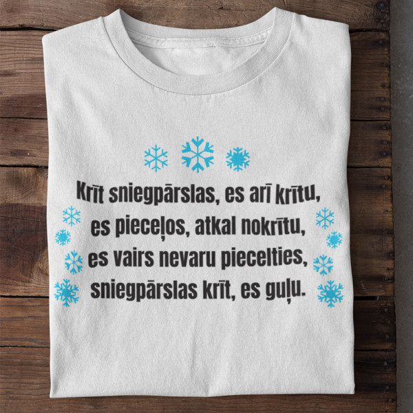 T-krekls "Sniegpārslas krīt"