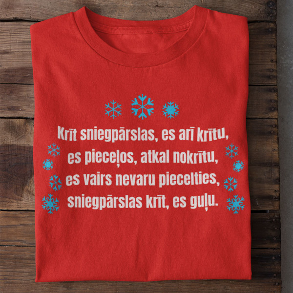 T-krekls "Sniegpārslas krīt"
