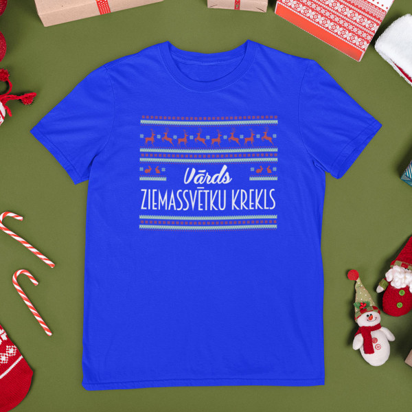 Ziemassvētku t-krekls ar Jūsu izvēlētu vārdu