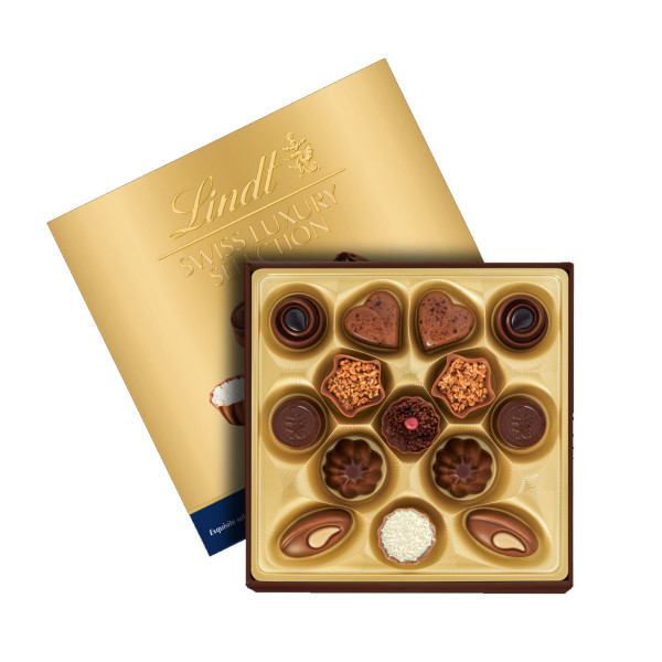 "LINDT SWISS LUXURY SELECTION" konfekšu komplekts, 145g