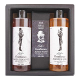 Dāvanu komplekts "Gentleman" (dušas želeja 250ml + ziepes 145g + šampūns 250ml)