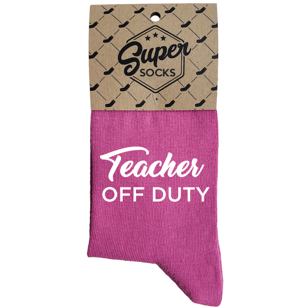 Sieviešu zeķes „Teacher Off Duty“ 