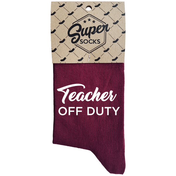 Sieviešu zeķes „Teacher Off Duty“ 