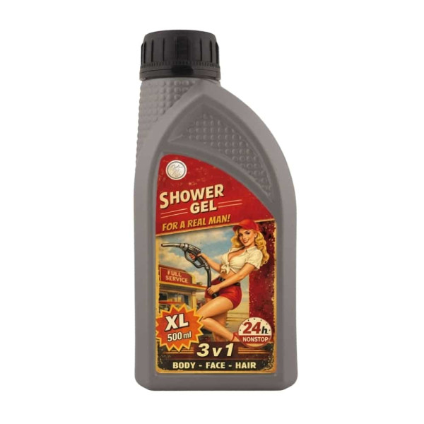Dāvanu komplekts vīriešiem "Garage shower set" - dušas želeja 500 ml un dušas eļļa 250 ml