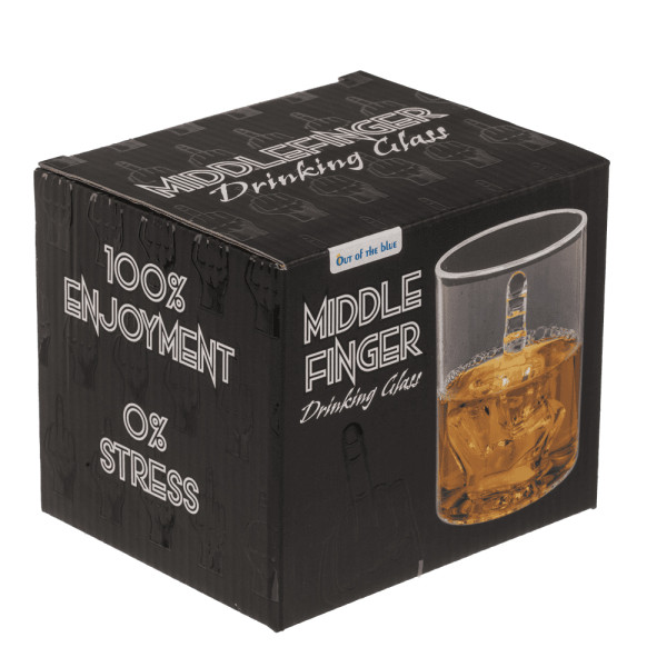 Viskija glāze „Middle Finger“, 350 ml
