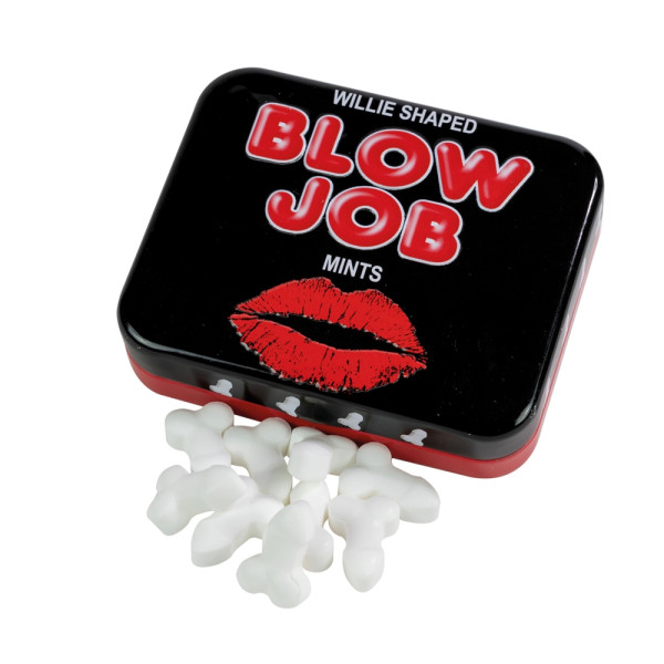 Konfektes kastītē "Blow Job Mints" Konfektes kastītē "Blow Job Mints"