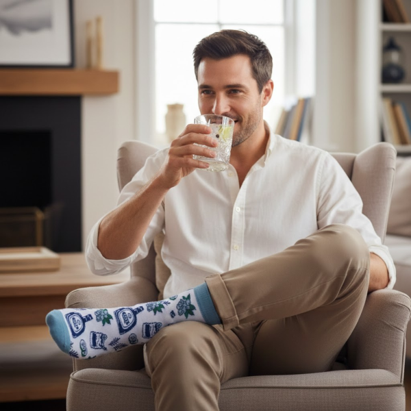 Dāvanu komplekts "Drinks" (glāze + zeķes)