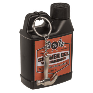 Universāls dušas želeja vīriešiem "Motor Oil" (260ml) + atslēgu piekariņš