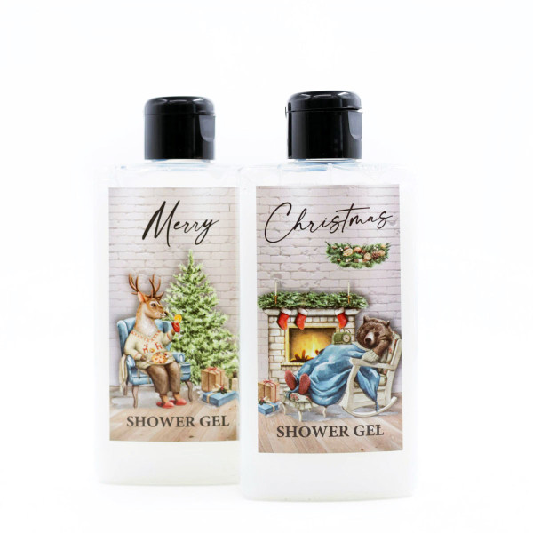 Ziemassvētku kosmētikas komplekts: 2 x dušas želeja (200 ml)