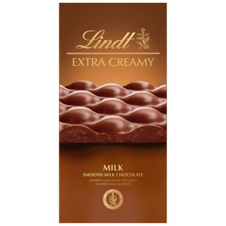 "LINDT" EXTRA CREAMY piena šokolāde, 80g