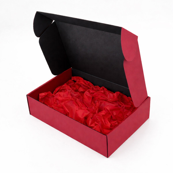 Premium dāvanu kastīte, tumši sarkana 305x215x85mm