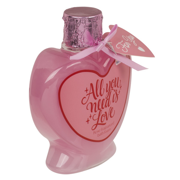 Vannas putas “Love” ar rožu aromātu, 200 ml