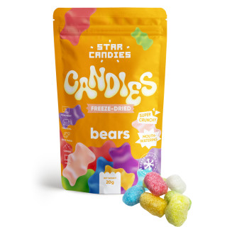 STAR CANDIES liofilizētas konfektes "Bears", 20g