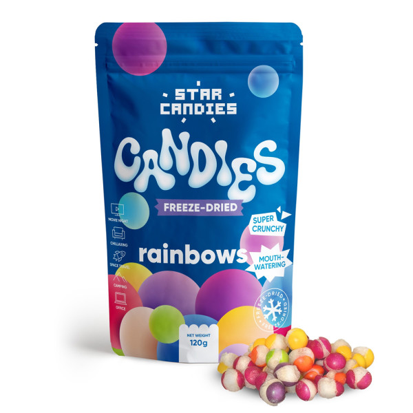 STAR CANDIES liofilizētas konfektes "Rainbows", 120g.