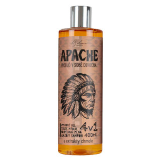 Vīriešu dušas želeja, šampūns, putas un ziepes 4in1 "Apache" (400ml)