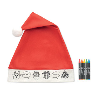 Ziemassvētku cepure ar krītiņiem "Izkrāso pats"