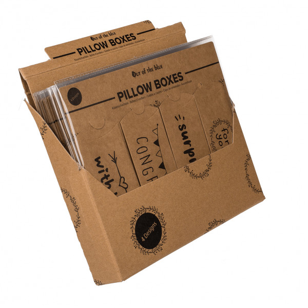 Kraftpapīra kastes - spilventiņi "Tev", 4gab