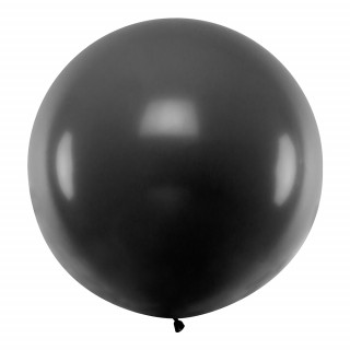 XXL apaļš melns balons (1 metrs)