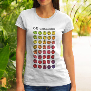 Sieviešu t-krekls "50 tomātu noskrāsas"