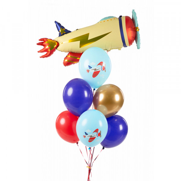 Baloni "Lidmašīna" (6gab.)