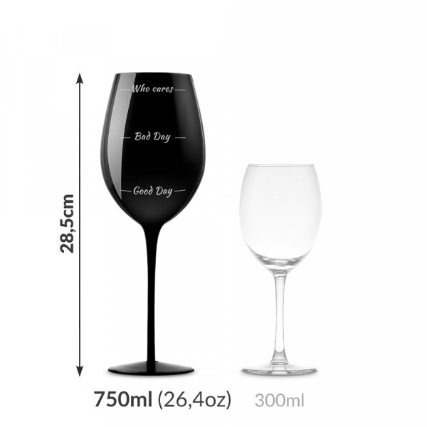 Gigantiska vīna glāze "Who cares" (750ml)