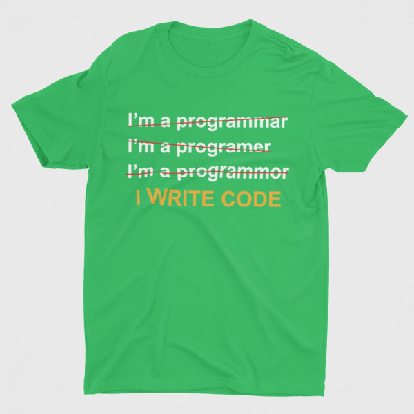 T-krekls "I write code"