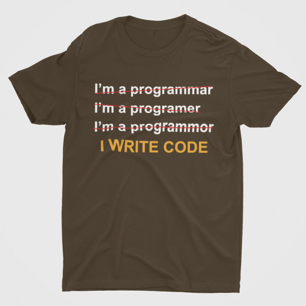 T-krekls "I write code"