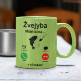 Krāsaina krūze "Makšķerēšana zvana"