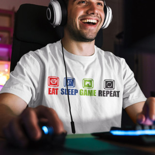 T-krekls "Eat.Sleep.Game.Repeat."